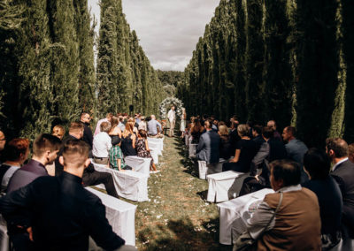 Hochzeit auf einem Weingut